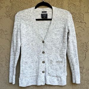 Abercrombie & Fitch Gray Cardigan Sweater